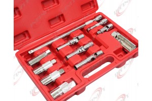  11pc 3/8" Drive Master Service Set For Spark & Glow Plug Plugs Use 